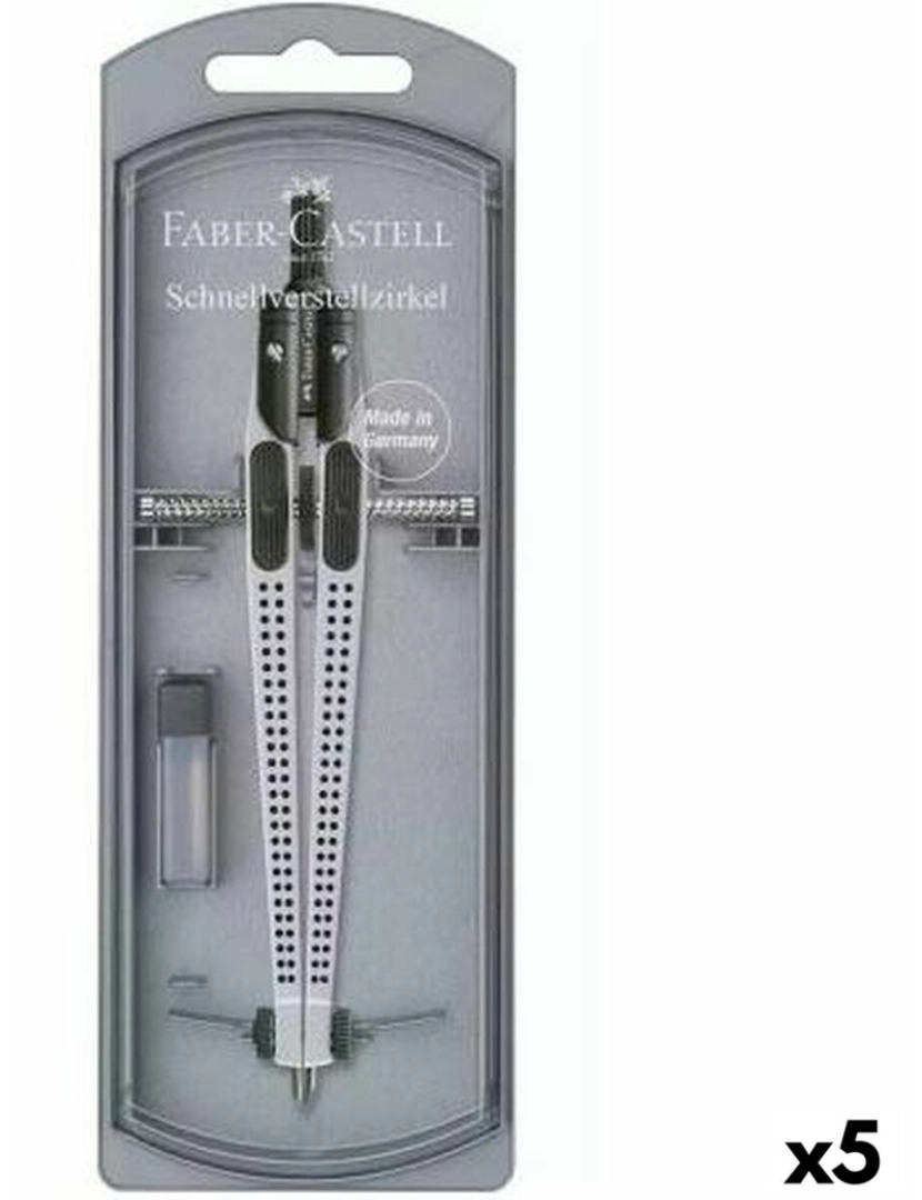 Faber-Castell - Agulha Faber-Castell Prateado articulado (5 Unidades)