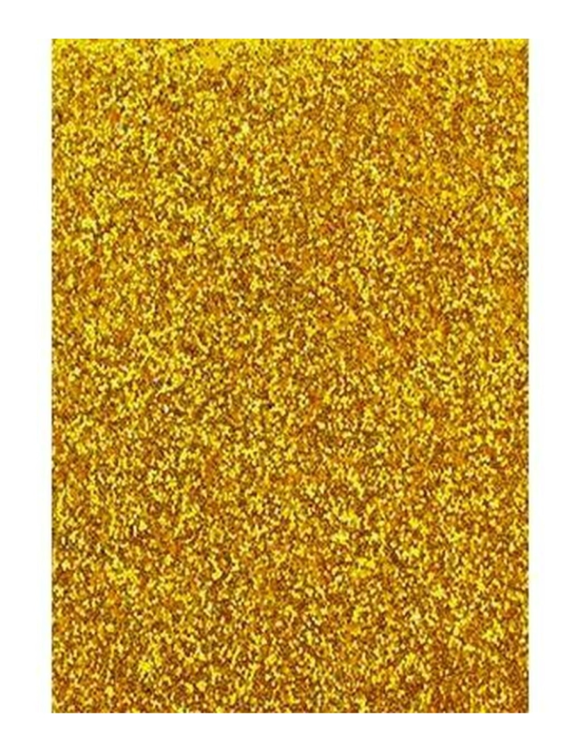 imagem de Papel Fama Glitter Borracha Eva Dourado 50 x 70 cm (10 Unidades)2