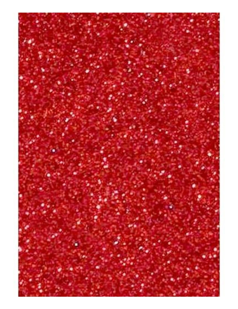 imagem de Borracha Eva Fama Purpurina Vermelho 50 x 70 cm (10 Unidades)2