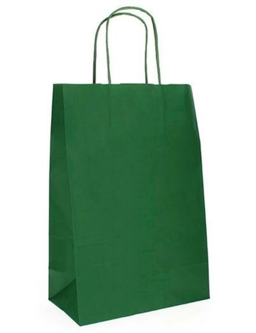 imagem de Mala de Papel Fama Verde-escuro Com pegas 31 x 11 x 42 cm (25 Unidades)2