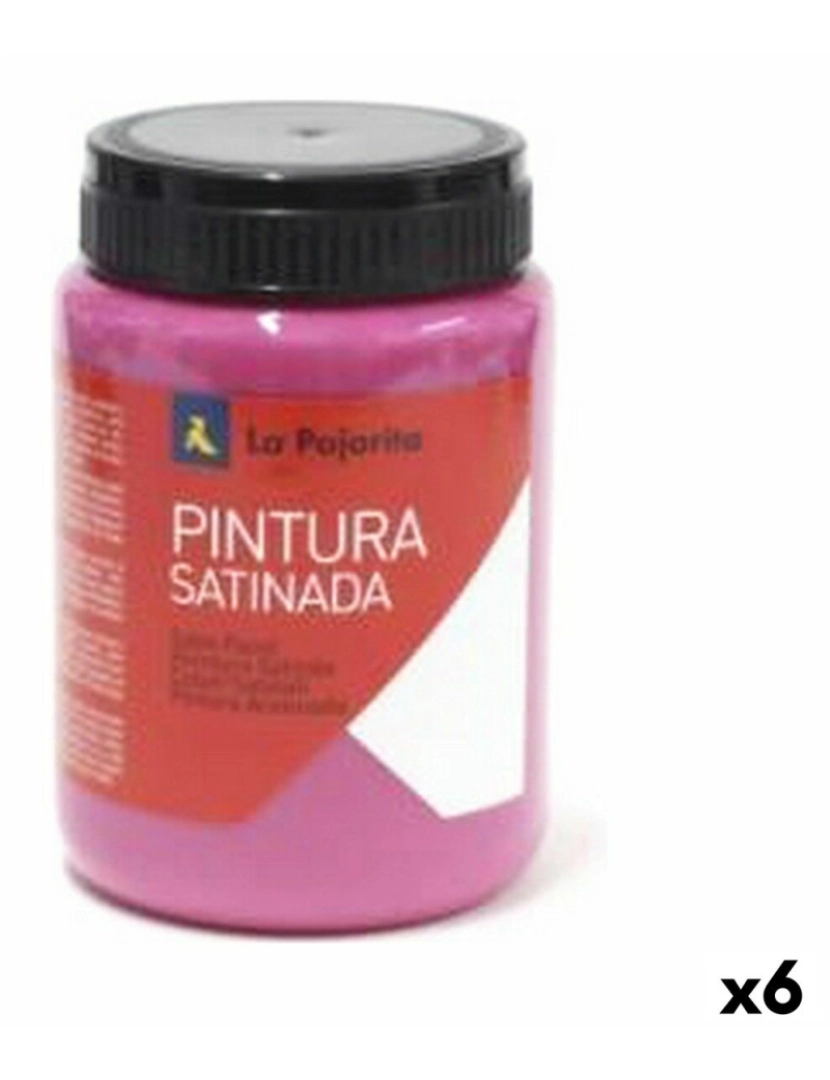 imagem de Têmpera La Pajarita L-24 Magenta Acetinado Escolar (35 ml) (6 Unidades)1