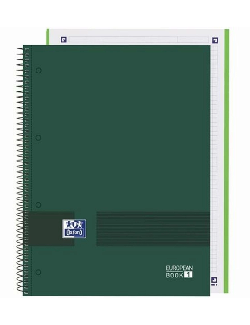 imagem de Caderno Oxford European Book Write&Erase Verde militar A4 (5 Unidades)3