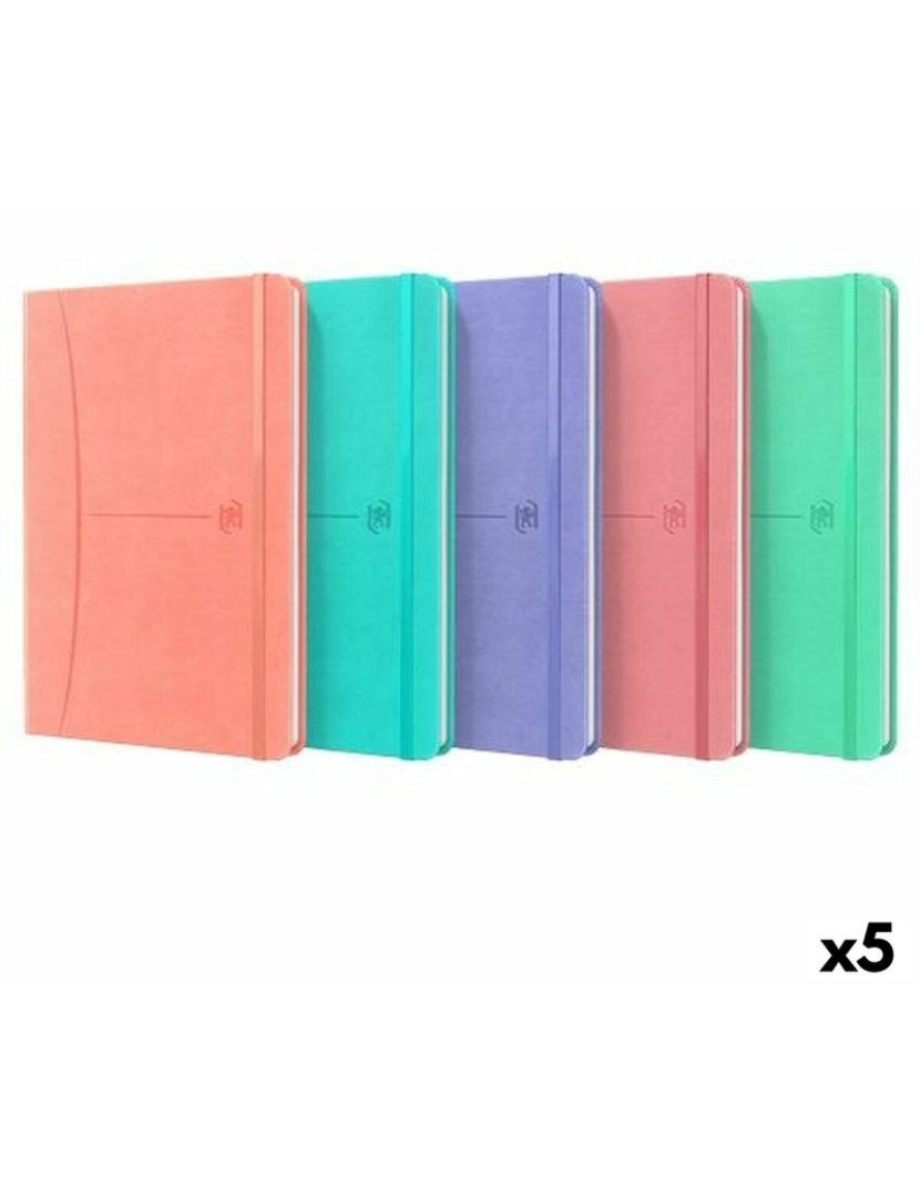 Oxford - Caderno Oxford Liso 80 Folhas A5 (5 Unidades)