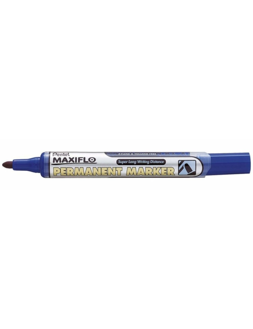 imagem de Rotulador permanente Pentel Maxiflo NLF50 Azul 12 Peças (12 Unidades)2