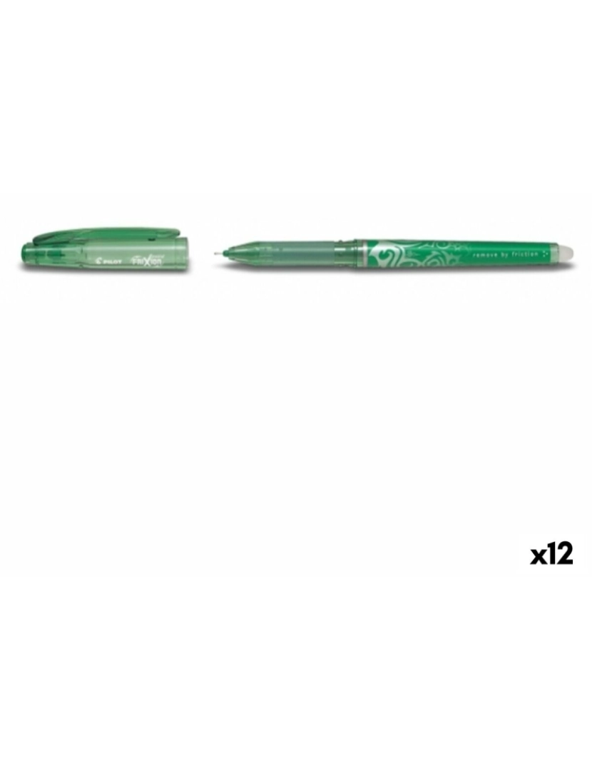 Pilot - Esferográfica de tinta líquida Pilot Friction Verde (12 Unidades)