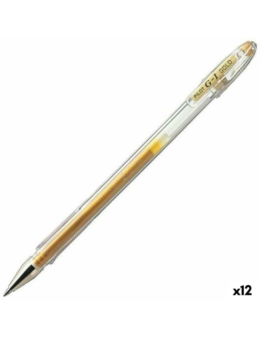 Pilot - Caneta Roller Pilot G-1 Dourado 0,4 mm (12 Unidades)