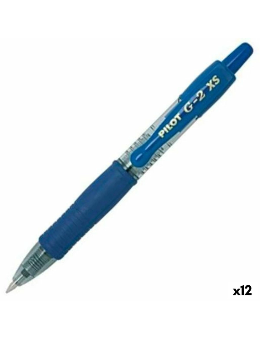 Pilot - Caneta Roller Pilot G-2 XS Retrátil Azul 0,4 mm (12 Unidades)