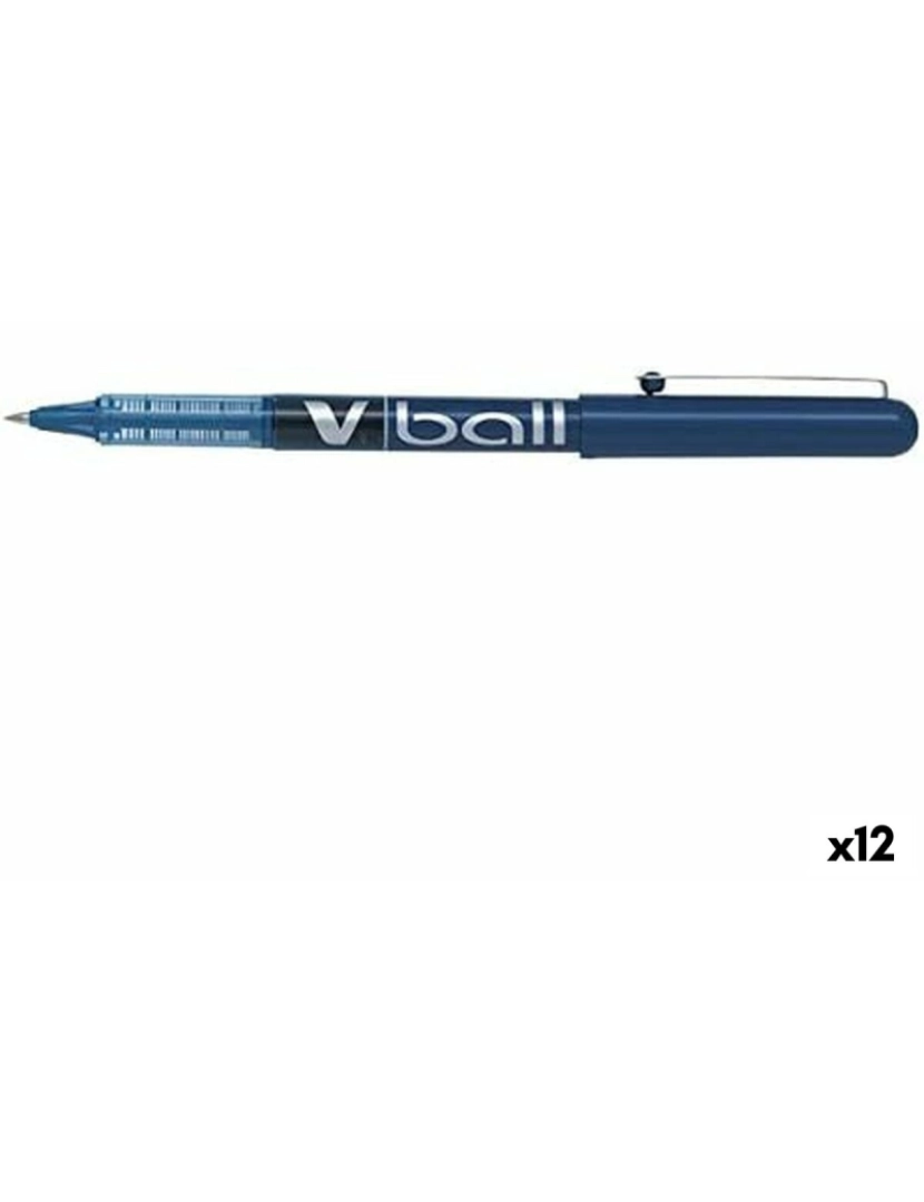 Pilot - Esferográfica de tinta líquida Pilot Roller V-Ball Azul 0,3 mm (12 Unidades)