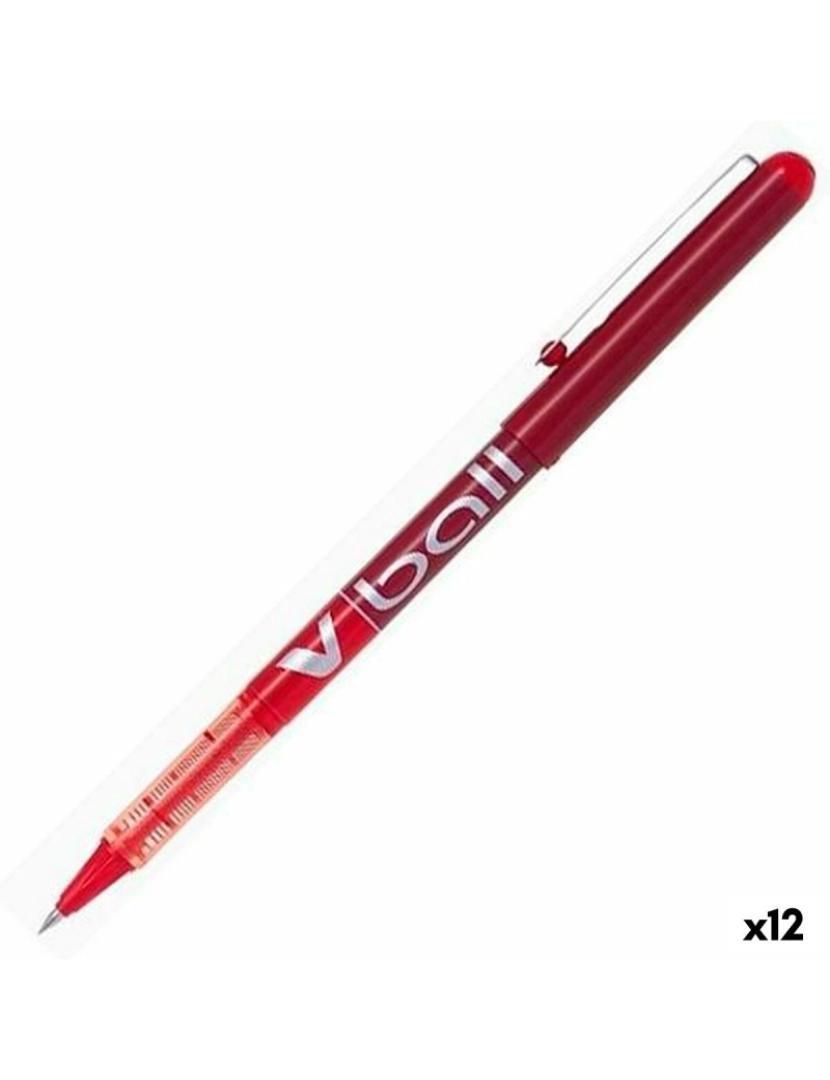 Pilot - Caneta Roller Pilot V Ball Vermelho 0,5 mm (12 Unidades)