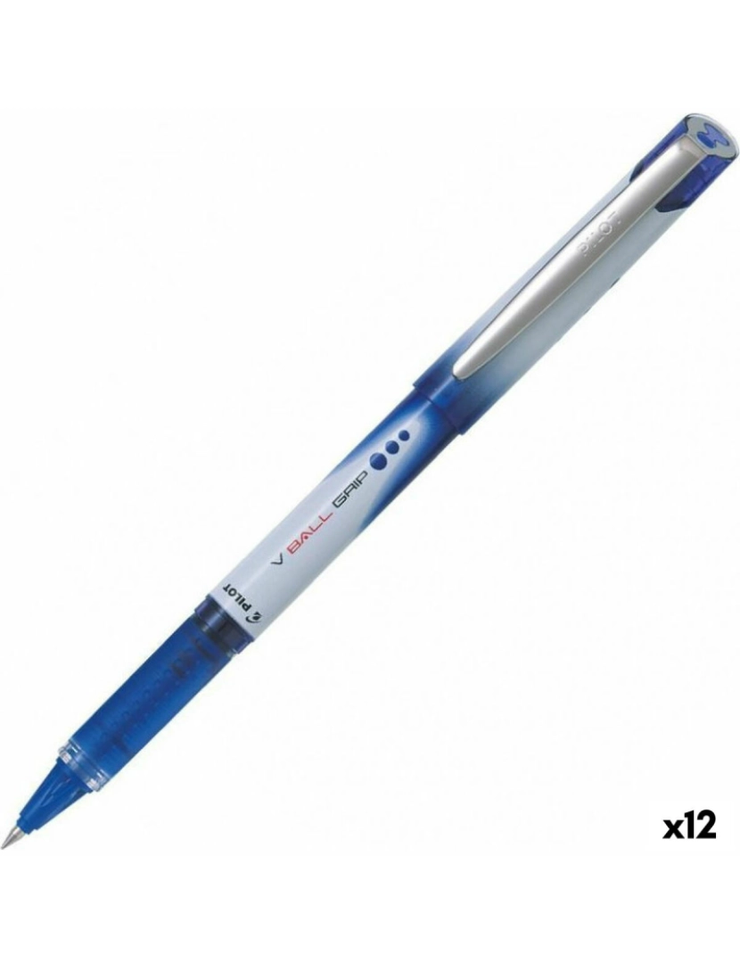 Pilot - Caneta Roller Pilot V Ball Grip 0,5 mm Azul (12 Unidades)