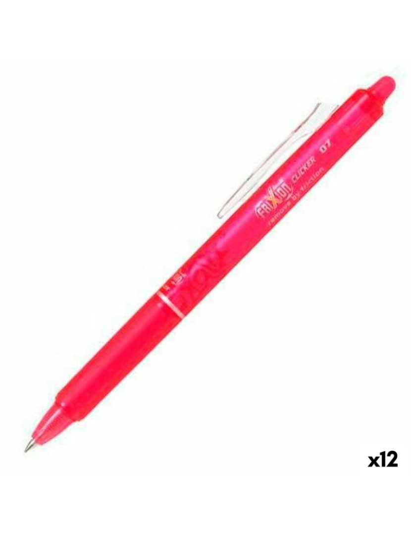 Pilot - Caneta Pilot Frixion Clicker Tinta apagável Cor de Rosa 0,4 mm 12 Unidades