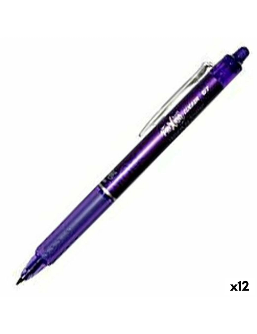 Pilot - Caneta Pilot Frixion Clicker Tinta apagável Violeta 0,4 mm 12 Unidades