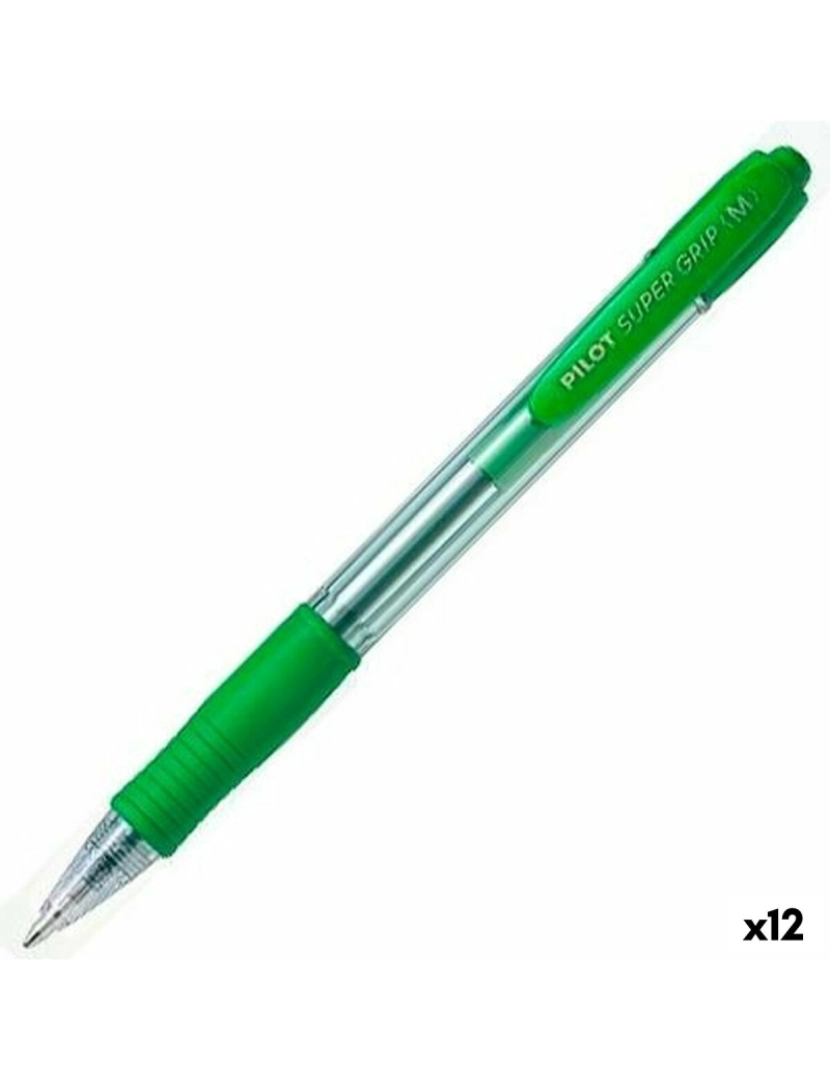 Pilot - Caneta Pilot Supergrip Verde 0,4 mm (12 Unidades)