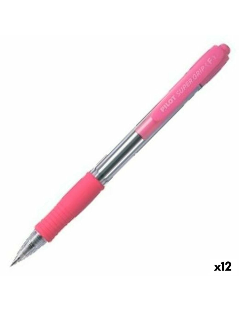 Pilot - Caneta Pilot Supergrip Cor de Rosa 0,4 mm (12 Unidades)