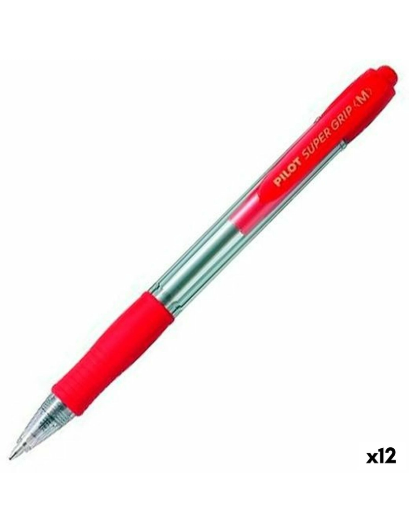 Pilot - Caneta Pilot Supergrip Vermelho 0,4 mm (12 Unidades)