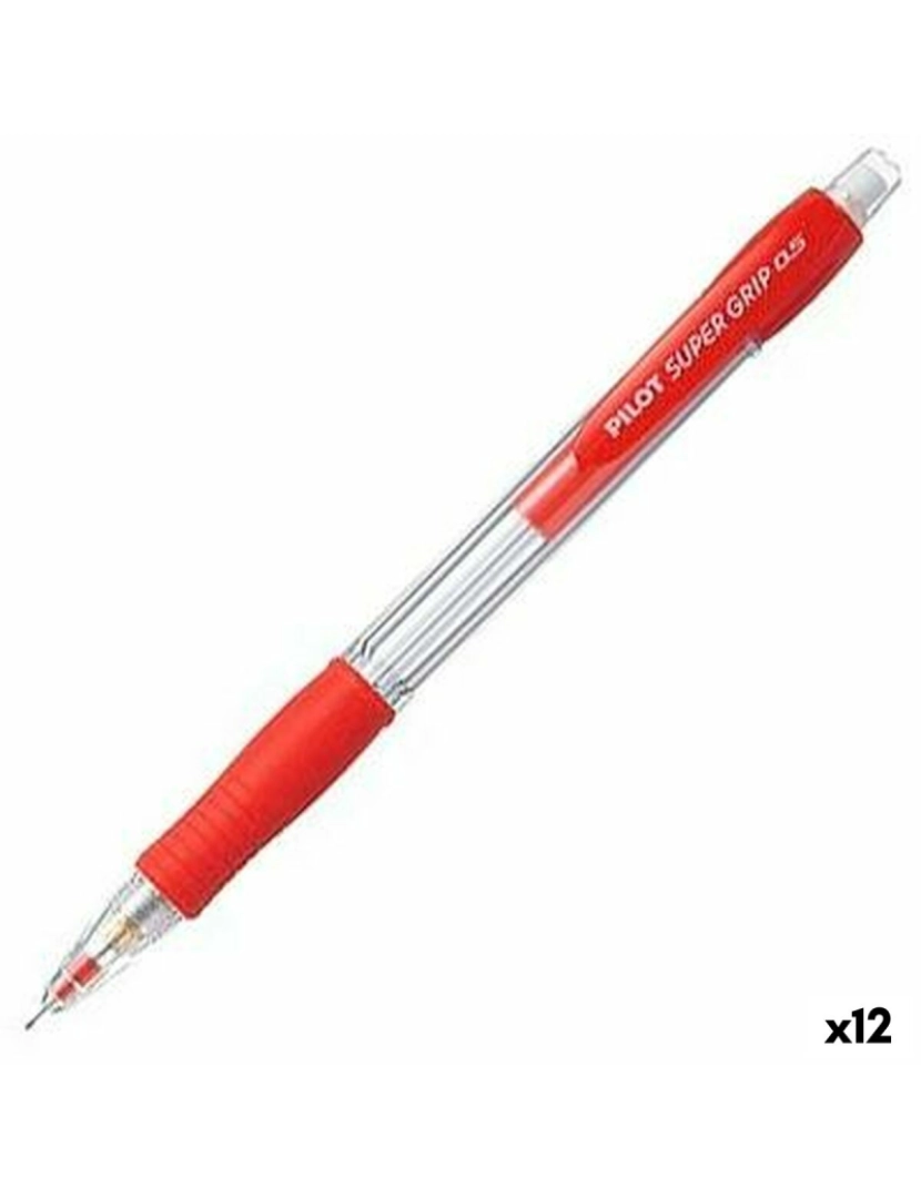 Pilot - Porta-minas Pilot Super Grip Vermelho 0,5 mm (12 Unidades)