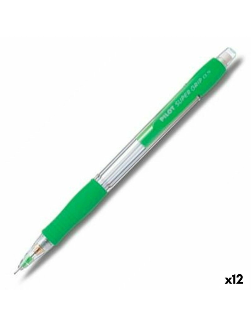 Pilot - Porta-minas Pilot Super Grip Verde Claro 0,5 mm (12 Unidades)