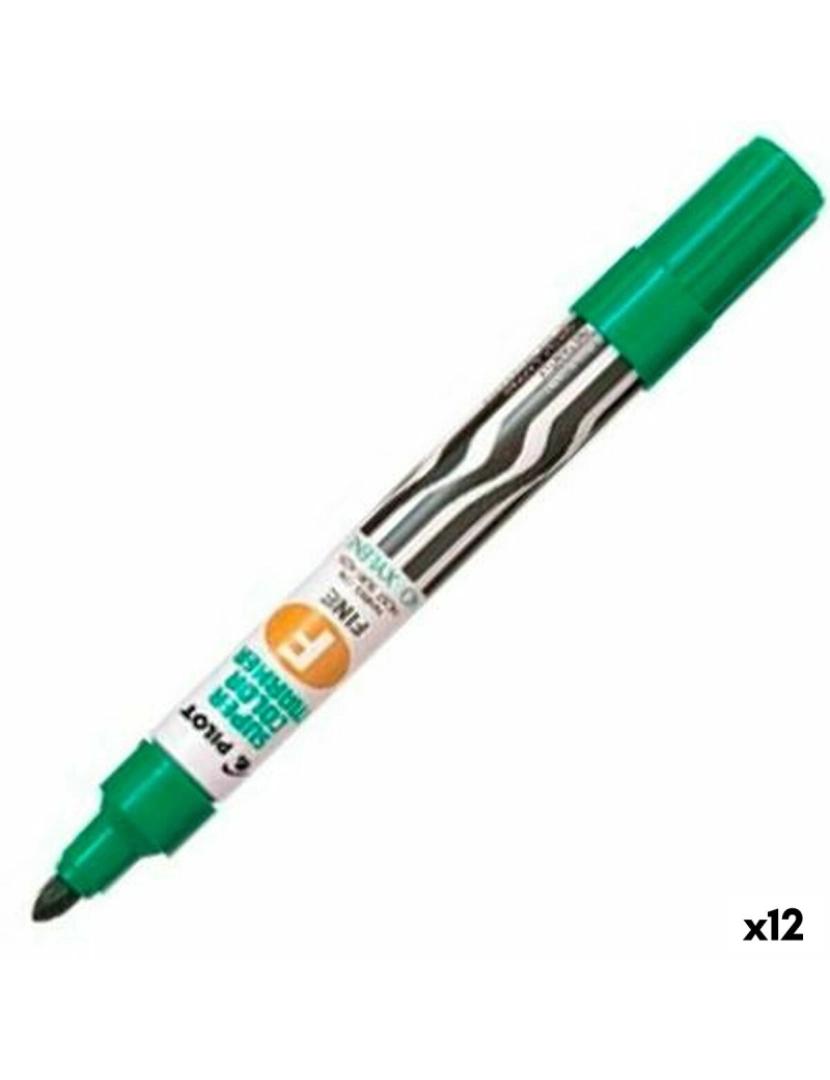 Pilot - Rotulador permanente Pilot SCA-F Verde (12 Unidades)