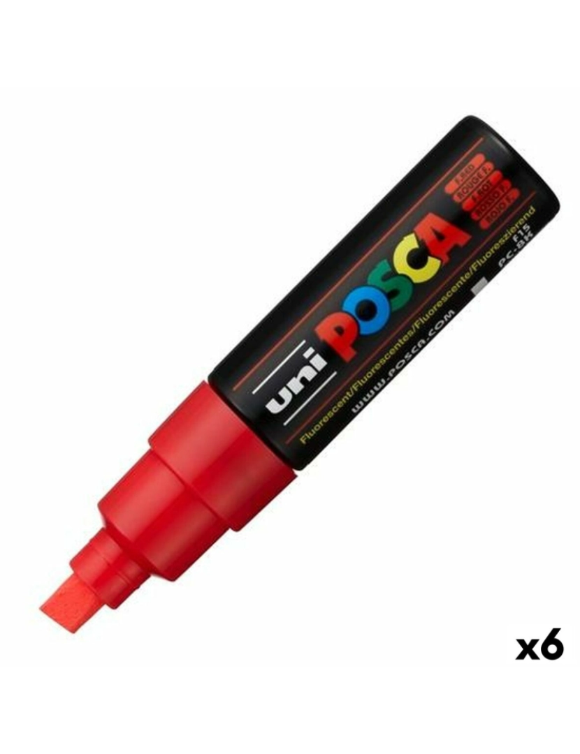 imagem de Rotuladores POSCA PC-8K Vermelho (6 Unidades)1