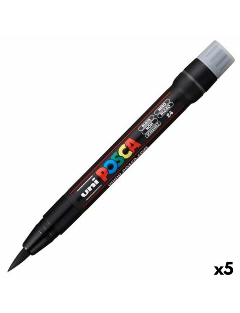 imagem de Rotuladores POSCA PCF-350 Preto (5 Unidades)1