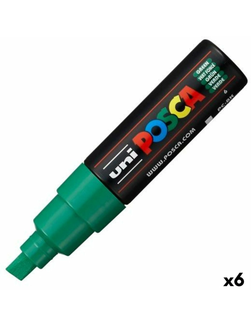 Posca - Rotulador POSCA PC-8K Verde (6 Unidades)