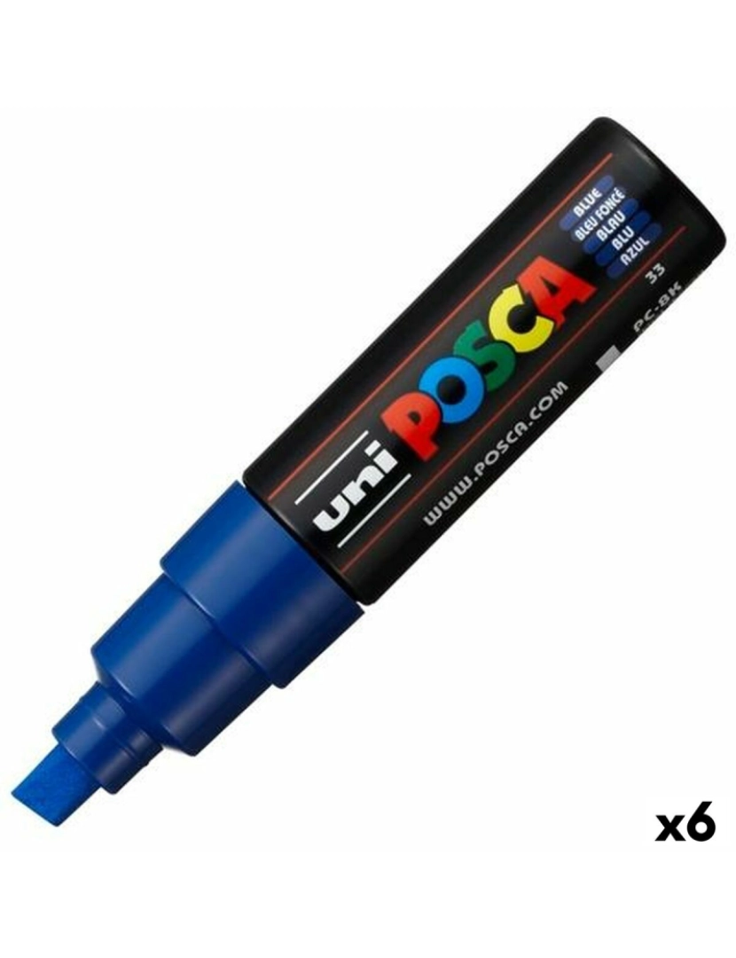 Posca - Rotuladores POSCA PC-8K Azul (6 Unidades)