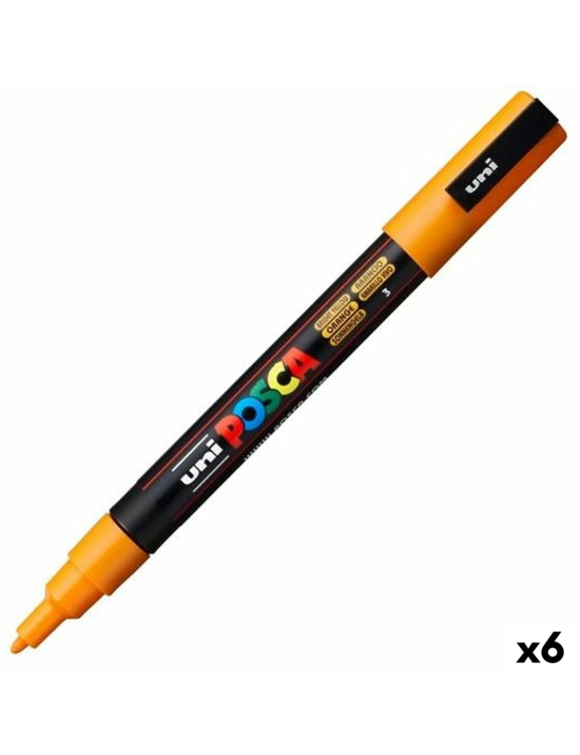 imagem de Marcador POSCA PC-3M Laranja (6 Unidades)1