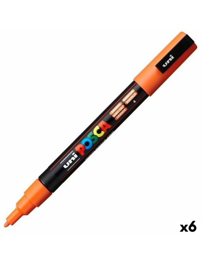 imagem de Marcador POSCA PC-3M Laranja 6 Unidades1