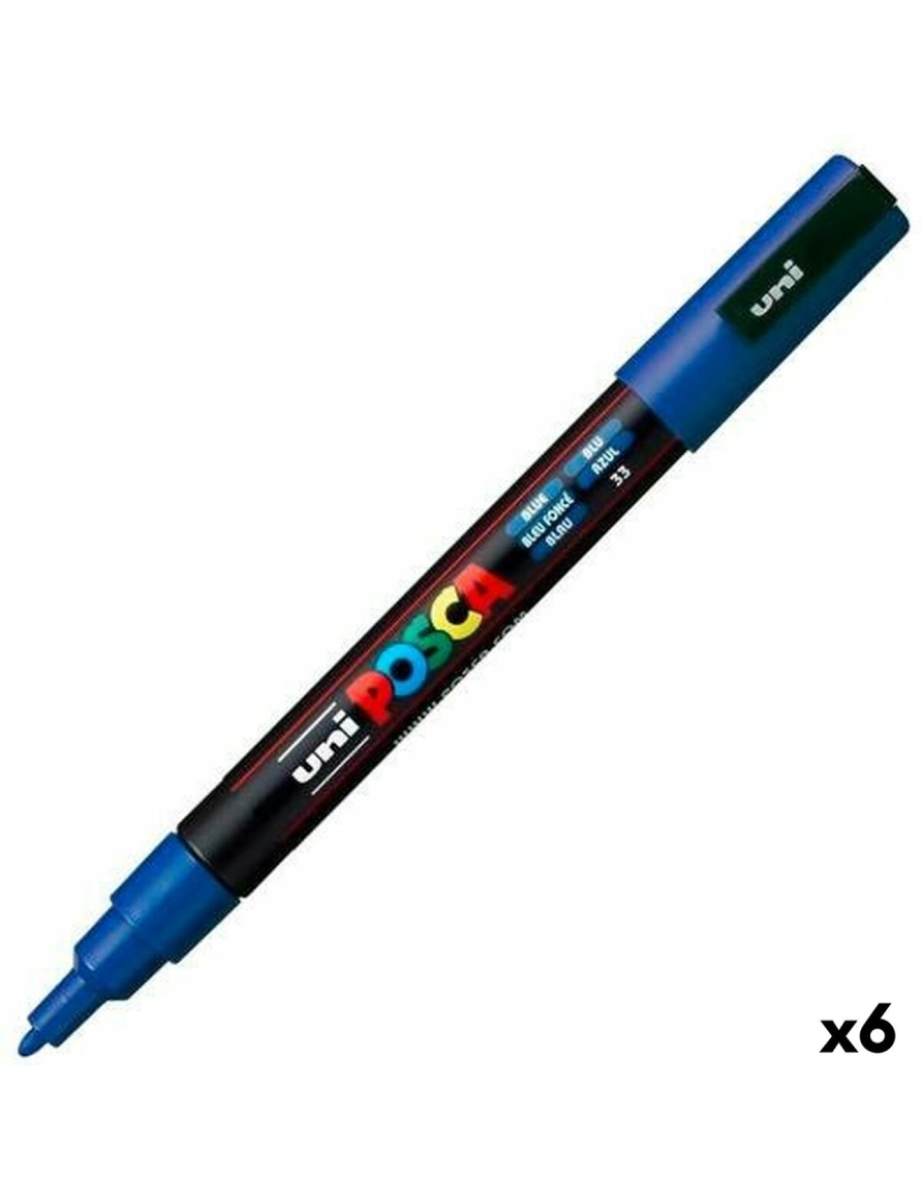 imagem de Marcador POSCA PC-3M Azul (6 Unidades)1