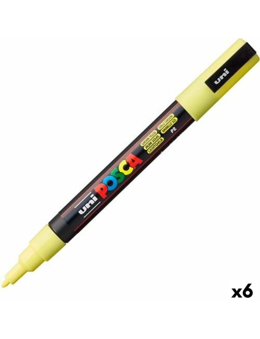 Posca - Marcador POSCA PC-3ML Amarelo 6 Unidades