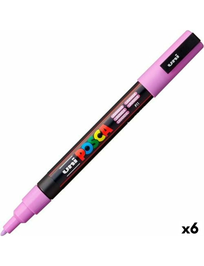 Posca - Marcador POSCA PC-3ML Lavanda (6 Unidades)