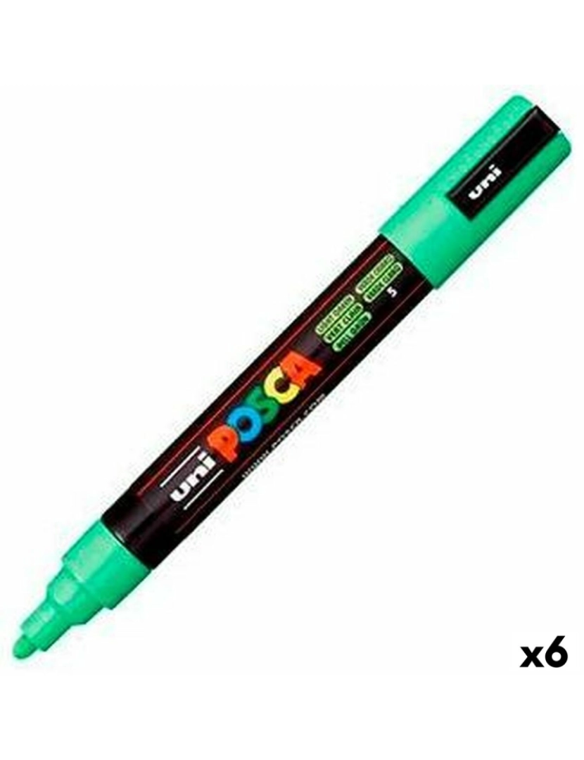 Posca - Rotulador POSCA PC-5M Verde Claro (6 Unidades)