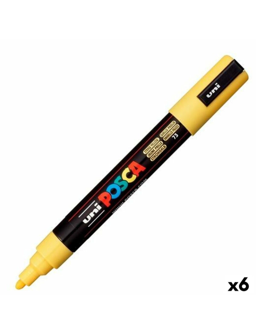 imagem de Marcador POSCA PC-5M Amarelo (6 Unidades)1