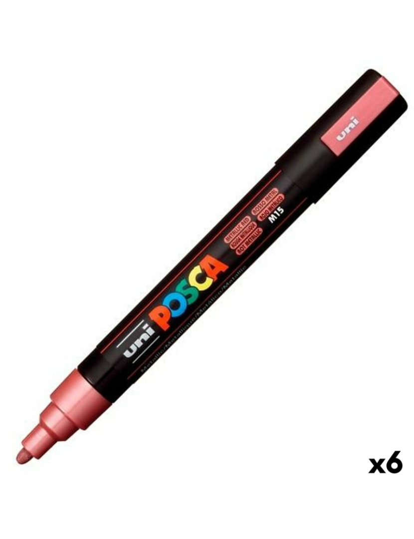 imagem de Marcador POSCA PC-5M Vermelho (6 Unidades)1