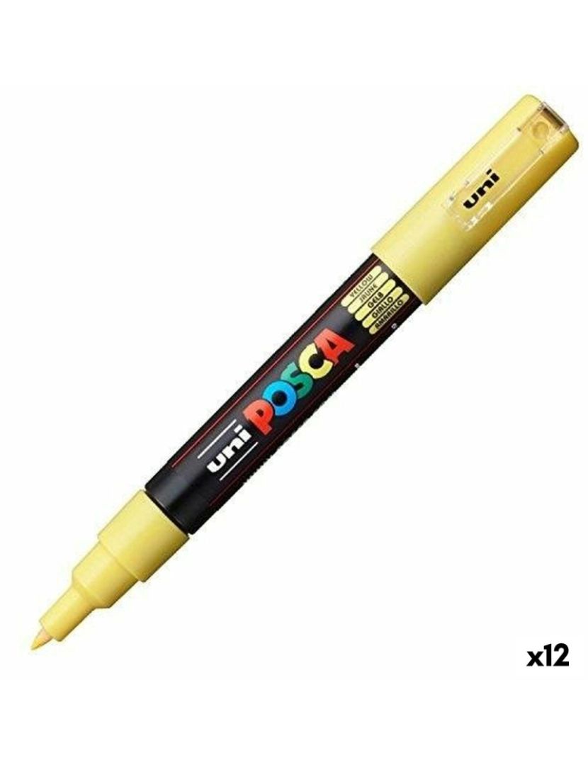 Posca - Rotulador POSCA PC-1M Amarelo (6 Unidades) (12 Unidades)