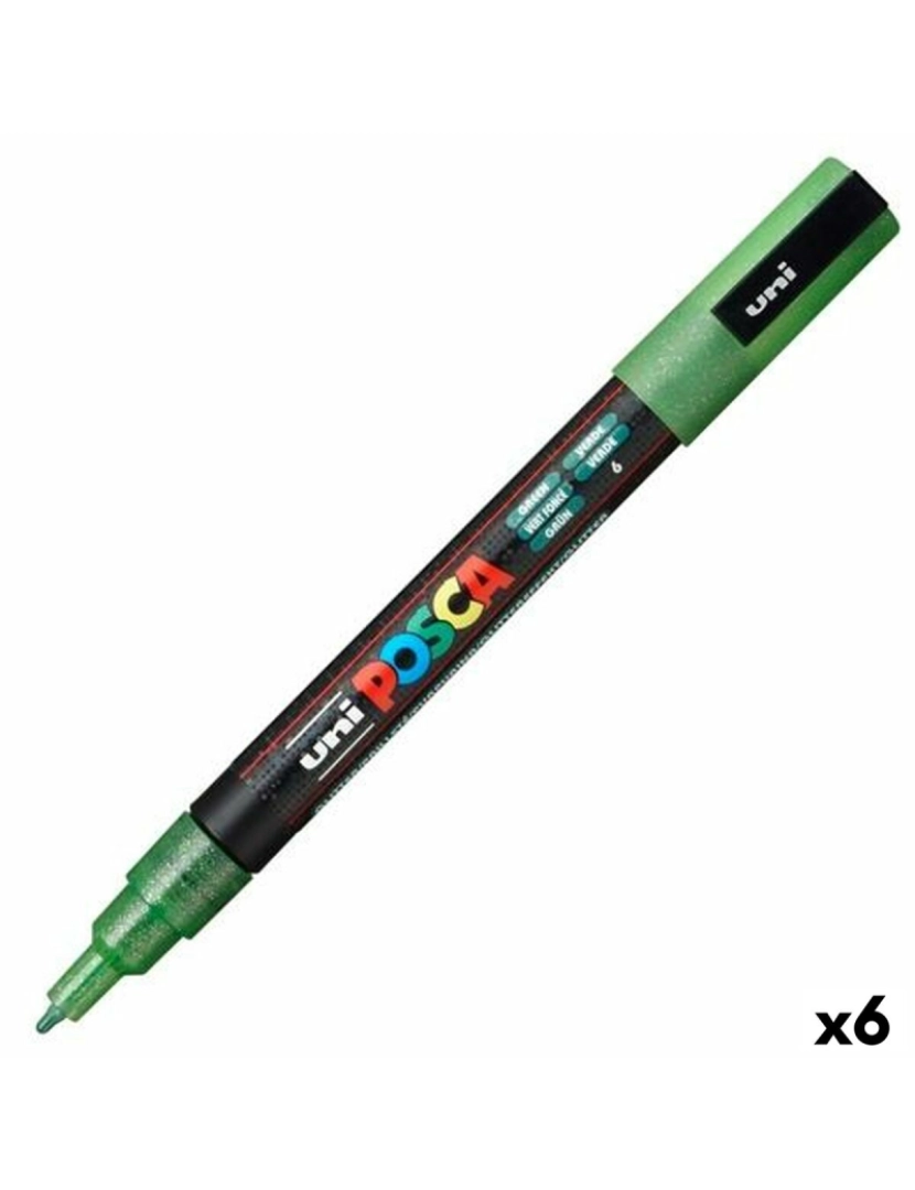 Posca - Marcador POSCA PC-3ML Verde (6 Unidades)