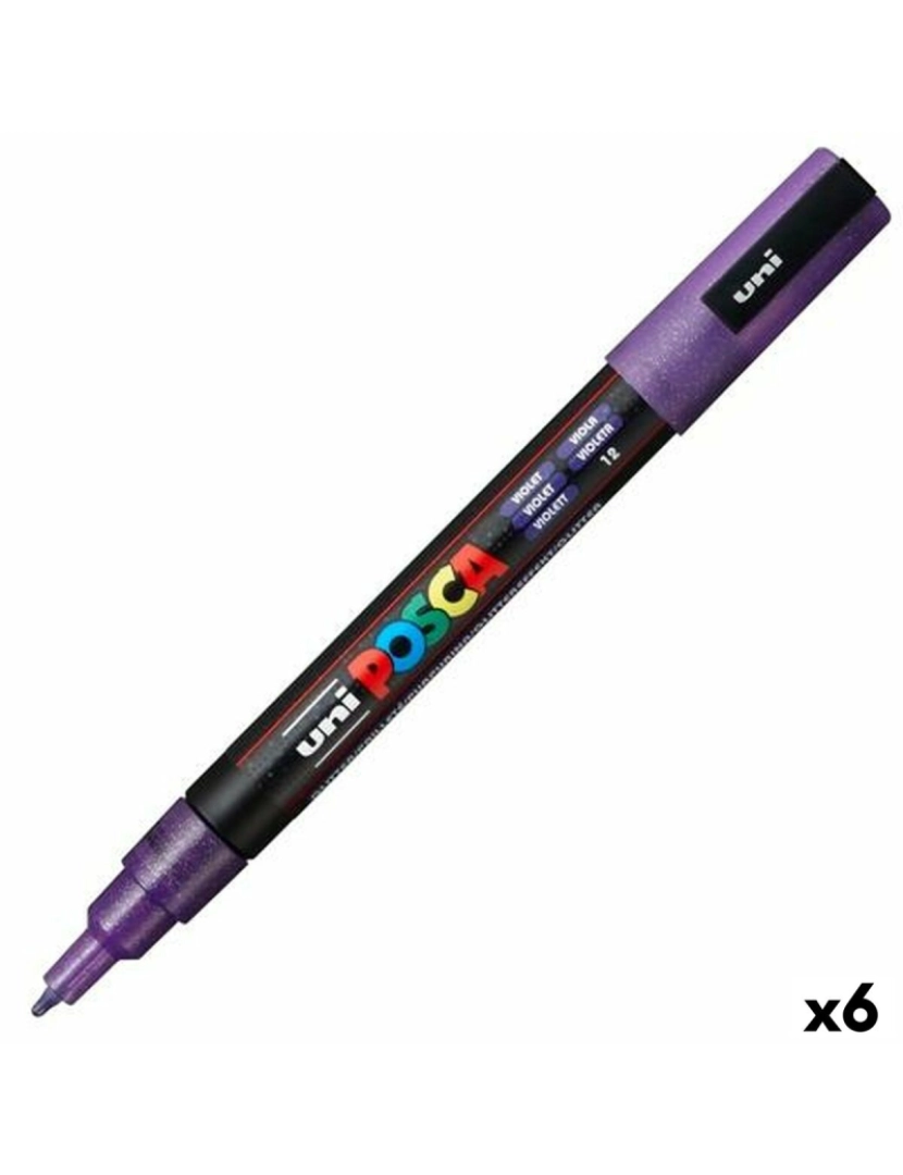 Posca - Marcador POSCA PC-3ML Violeta (6 Unidades)