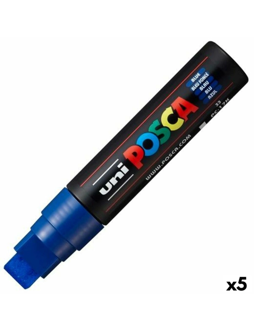 Posca - Marcador POSCA PC-17K Azul (5 Unidades)