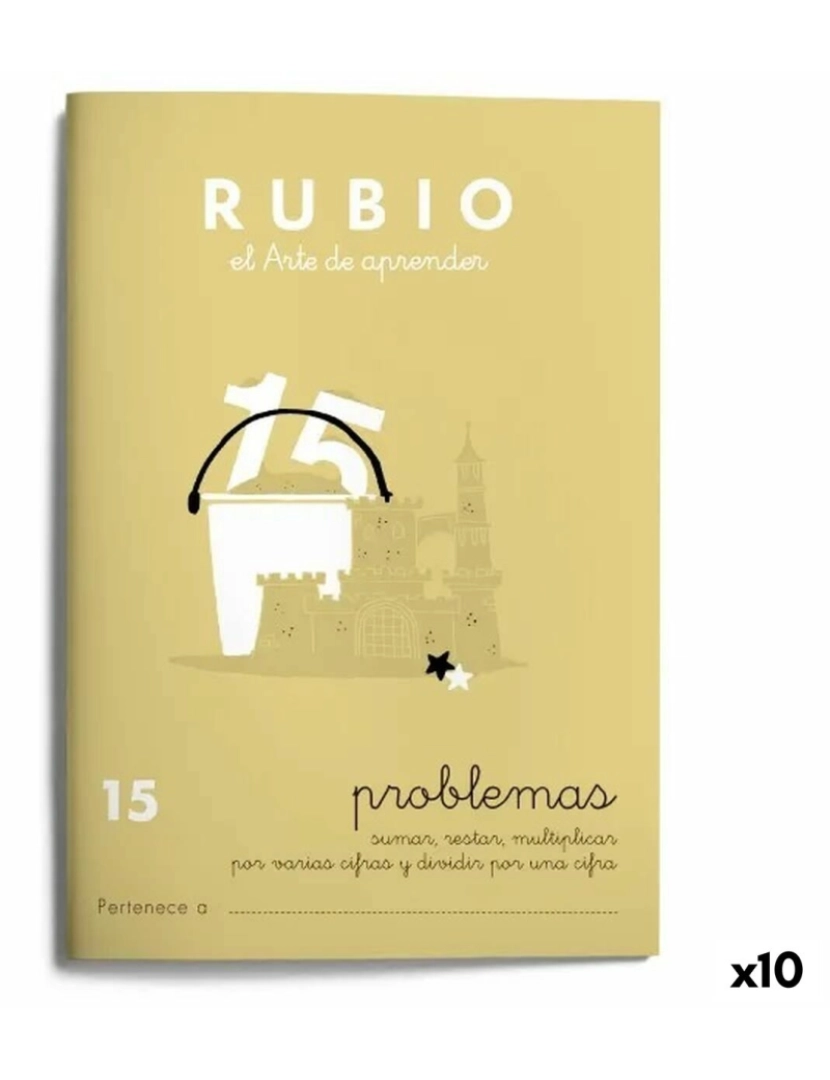 Cuadernos Rubio - Caderno quadriculado Rubio Nº15 A5 Espanhol 20 Folhas (10 Unidades)