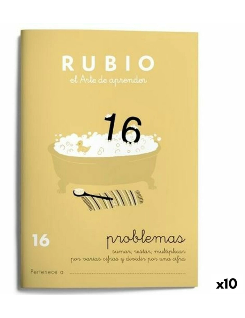 Rubio - Caderno quadriculado Rubio Nº 16 A5 Espanhol 20 Folhas (10 Unidades)