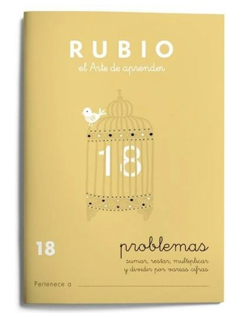 imagem de Caderno quadriculado Rubio Nº 18 A5 Espanhol 20 Folhas (10 Unidades)2