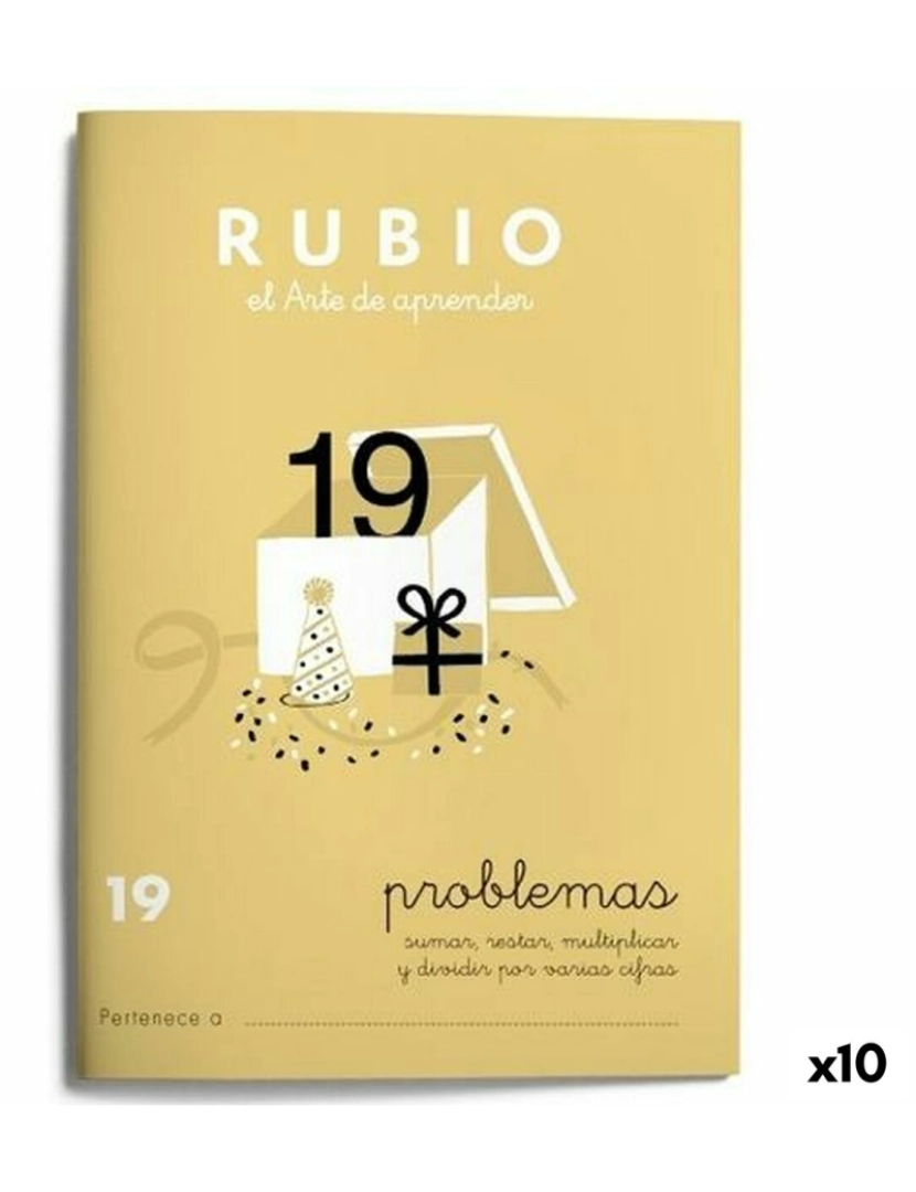 Cuadernos Rubio - Caderno quadriculado Rubio Nº19 A5 Espanhol 20 Folhas (10 Unidades)