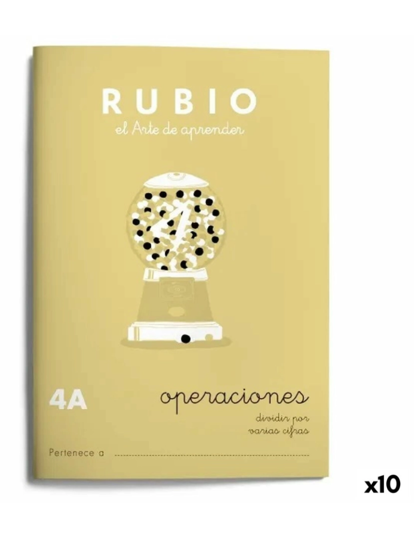 imagem de Caderno quadriculado Rubio Nº4A A5 Espanhol 20 Folhas (10 Unidades)1