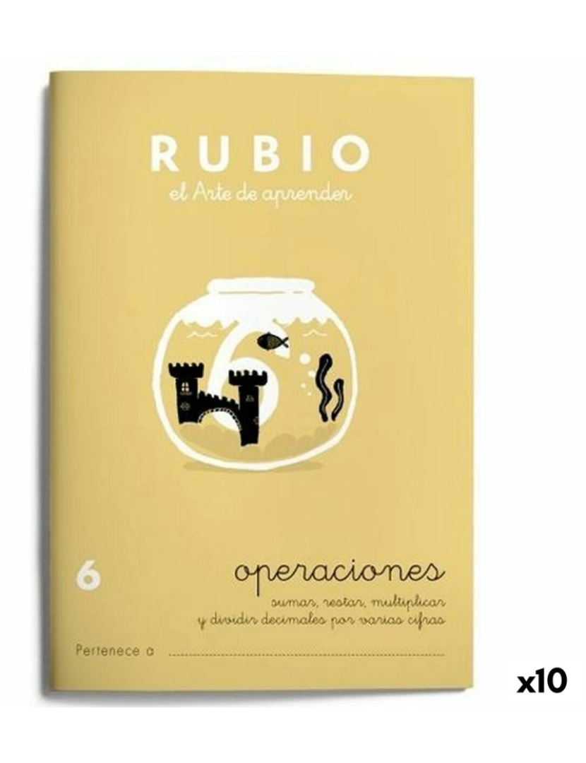 Rubio - Caderno quadriculado Rubio Nº 6 A5 Espanhol 20 Folhas (10 Unidades)