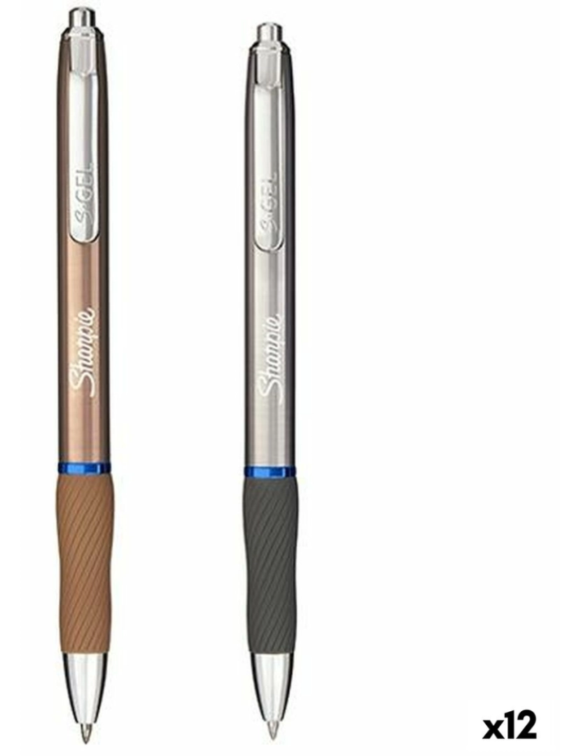 imagem de Caneta Sharpie SGEL Metallic Azul Prateado Cobre 0,7 mm (12 Unidades)1