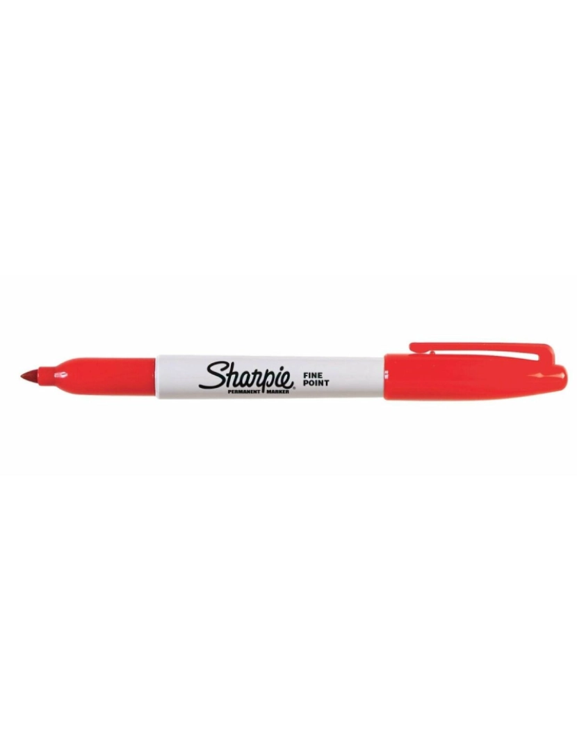 imagem de Rotulador permanente Sharpie Fine Point Vermelho (12 Unidades)3