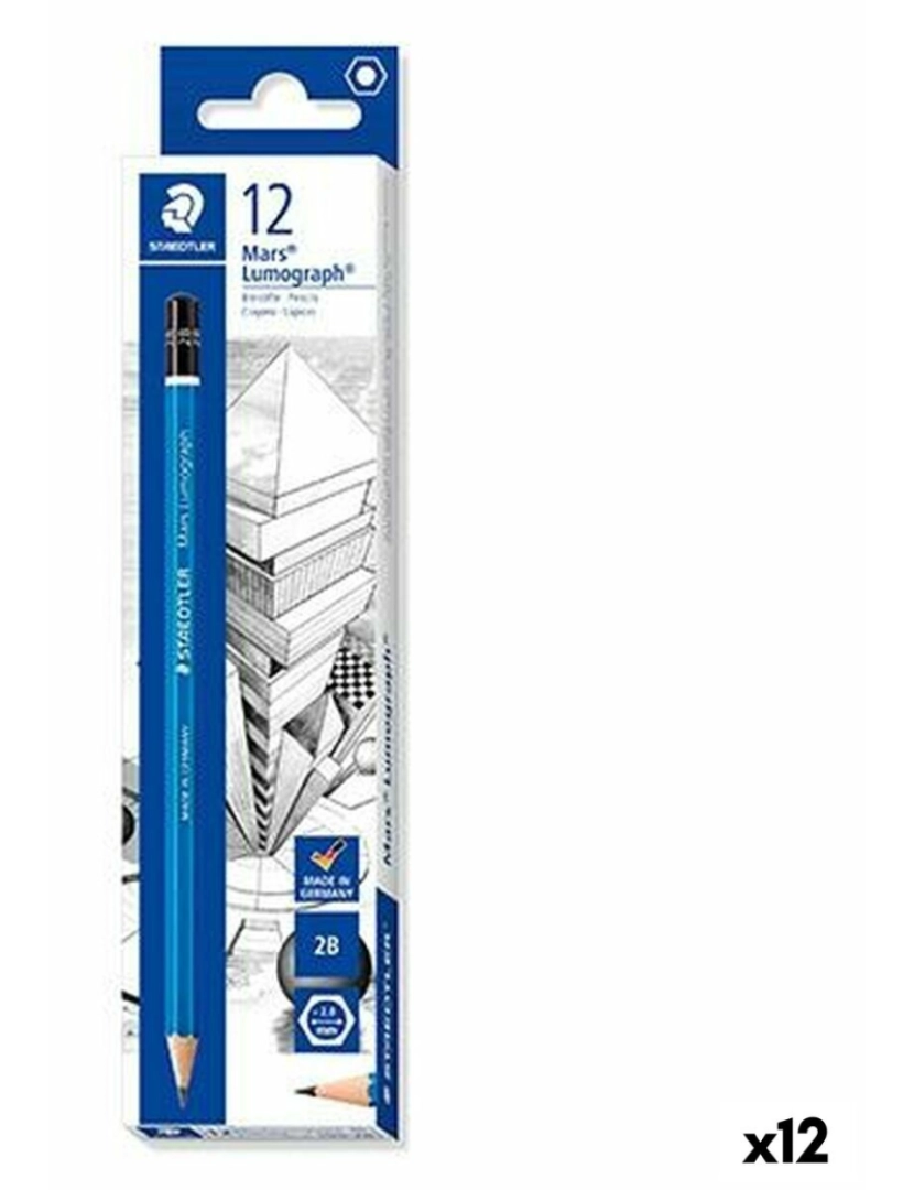 Staedtler - Lápis Staedtler Mars Lumograph 2B (12 Unidades)