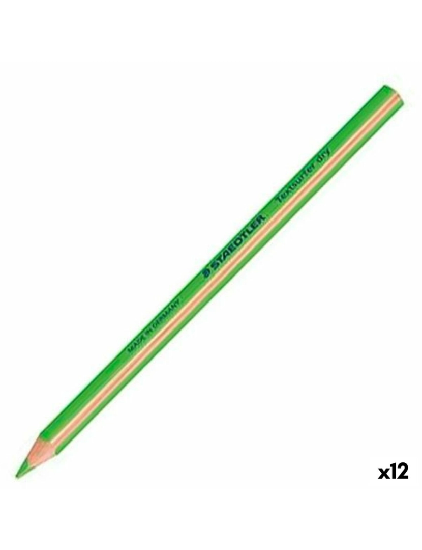 Staedtler - Marcador Fluorescente Staedtler Textsurfer Dry Verde (12 Unidades)