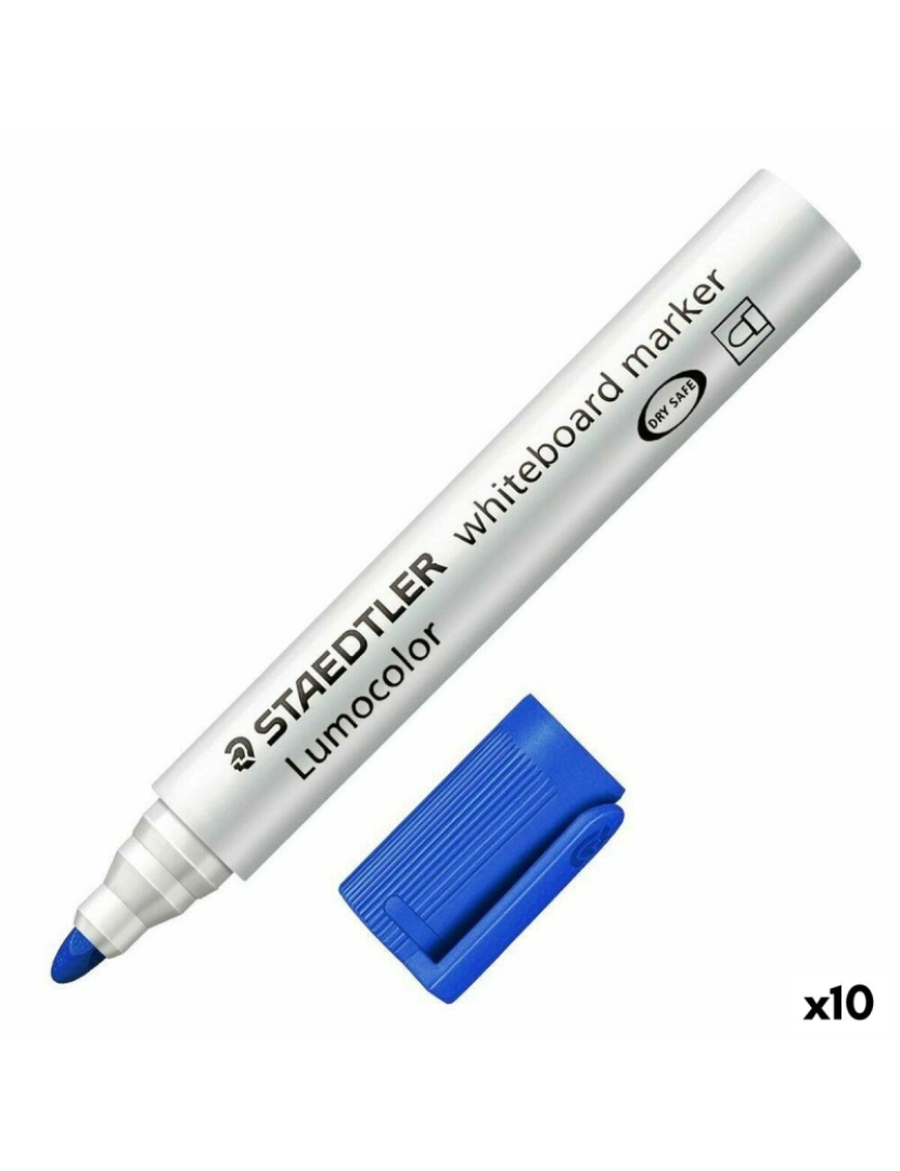 Staedtler - Rotuladores Staedtler Ardósia branca Azul Branco (10 Unidades) (1 Unidade)