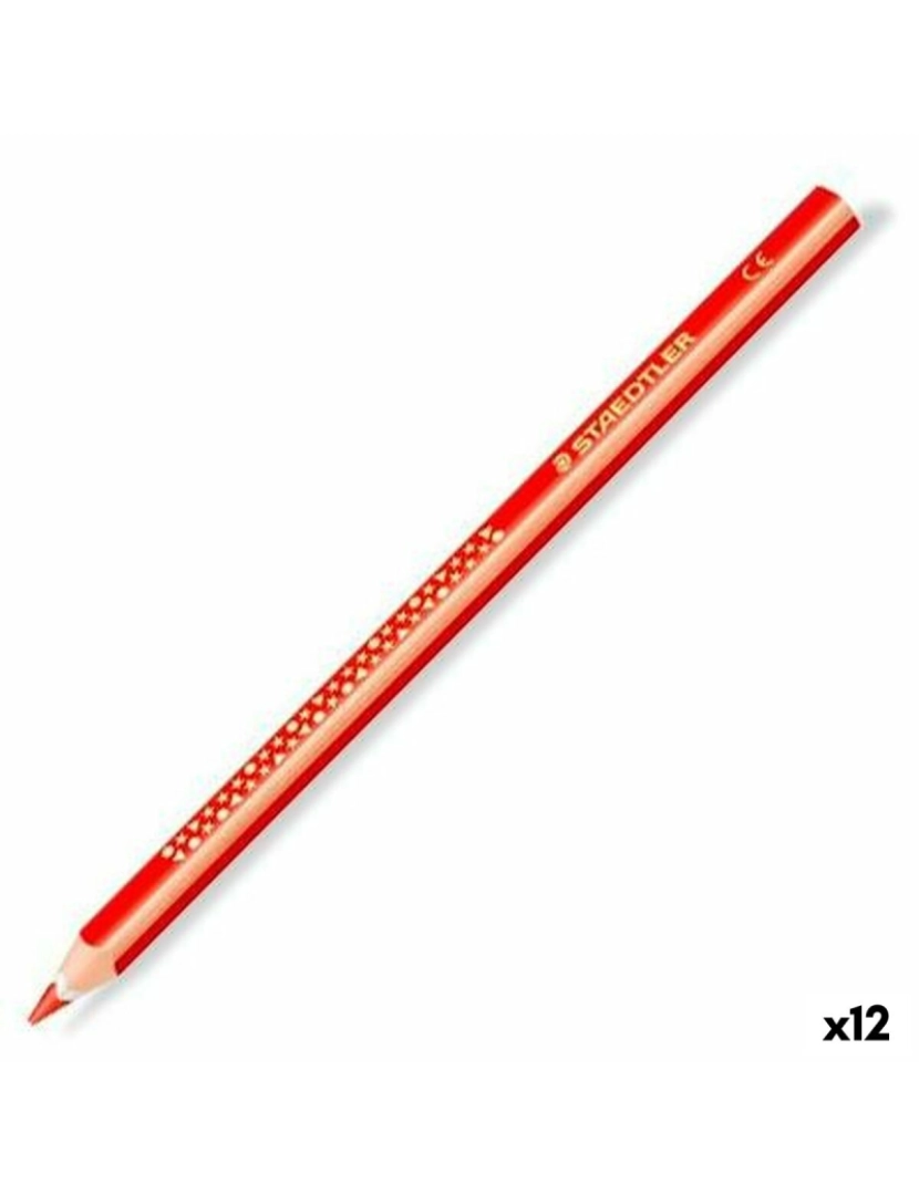 Staedtler - Lápis de cores Staedtler Jumbo Noris Vermelho (12 Unidades)